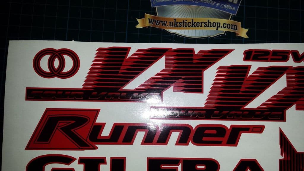 Gilera Runner  VX 125  Decals/Stickers-ALL COLOURS AVAILABLE VX  VXR 